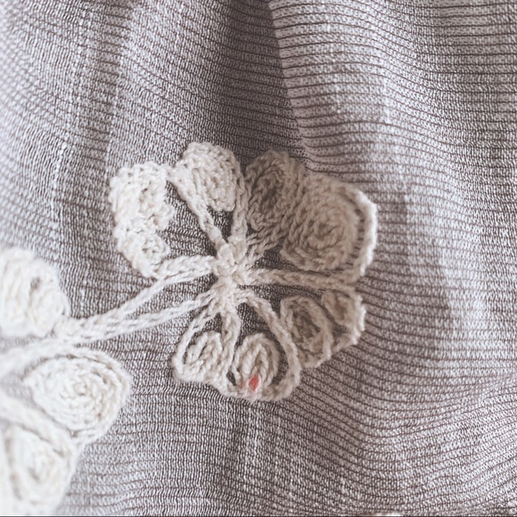 Marineblu Sheer Button Up Top - Picture 4 of 10